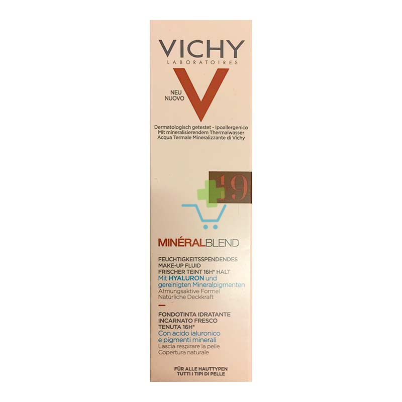 Vichy Make-up Linea Mineralblend Fondotinta Idratante Fluido 30 ml 03 Gypsum